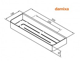 MEDIDAS ESTANTE-JABONERA DUCHA ZEN DAMIXA